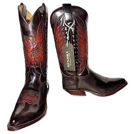 Botas Sendra Rojo Oscuro con Piel