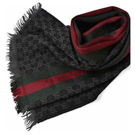 Stola in lana e seta Gucci