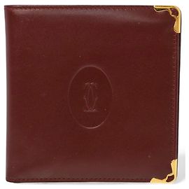 Cartier Men's Must de Bi-fold Wallet in Bordeaux
