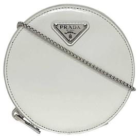 Borsa a spalla mini pochette bianca Prada