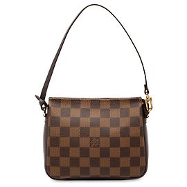 Trousse Pochette Damier Ebene Marrone Louis Vuitton