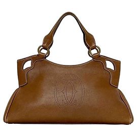 Borsa Cartier Marcello in pelle marrone