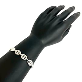 Bracelet jonc Enchaine HERMES en Argent 925 - Hermès