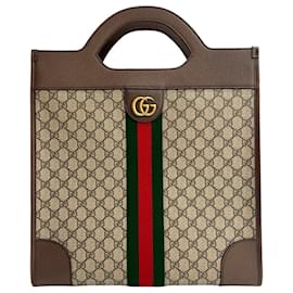 Borsa in pelle Sherry Line GG Supreme Ophidia di GUCCI - Gucci