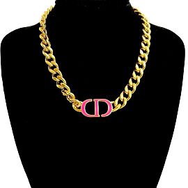 Collana Pendente Oro e Rosa Christian Dior