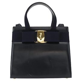 Salvatore Ferragamo Convertible Vara Bow Tote aus Leder - Klein