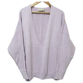 Autre Marque Ron Herman Limited ebure Kaschmir-Mischung Low Gauge V-Ausschnitt Strickpullover