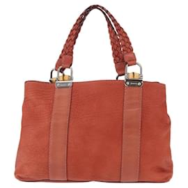 Borsa vintage Gucci in pelle con manico in bambù - Piccola