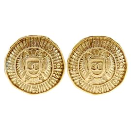 Orecchini a clip placcati oro vintage di Chanel