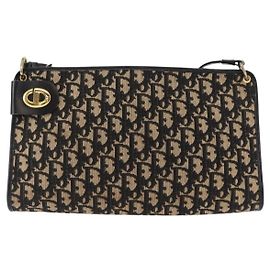 Borsa a spalla vintage CD trotter in tela Christian Dior