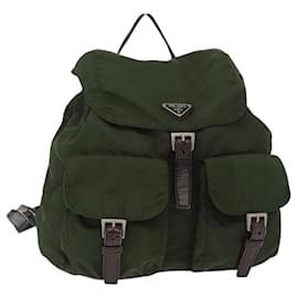Prada Rucksack mit doppelter Fronttasche Tessuto mittel