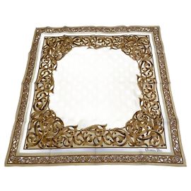 Bufanda Barroca Vintage Dior Blanco Oro