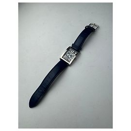 Reloj de cuarzo vintage Jean Paul Gaultier azul marino plateado