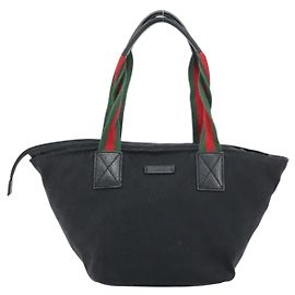 Borsa Tote Web Zip Gucci GG Canvas Media