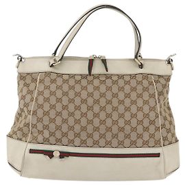 Gucci Mayfair Convertible Tote aus GG-Canvas klein