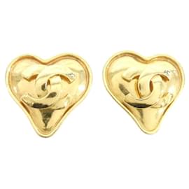 Chanel Gold Clip Ohrringe