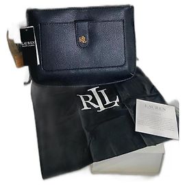 Lauren Ralph Lauren · Borsa nera in pelle granulata · Nuova con sacchetto antipolvere