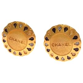 Orecchini a clip placcati in oro Chanel
