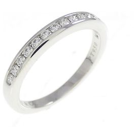 Tiffany & Co Anello Tiffany a mezza luna con incastonatura a canale