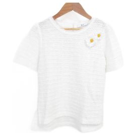 Autre Marque Camiseta de punto con flecos Rene Lame