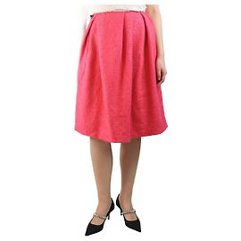 Marni Falda midi de mezcla de lana rosa - talla UK 8