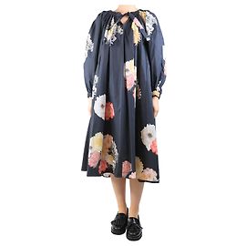 Rejina Pyo Vestido midi floral de carbón - talla S
