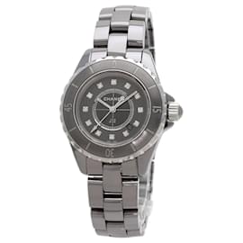 Chanel H3241 J12 Diamantuhr aus Titan-Keramik