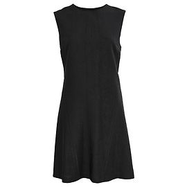 Vestido mini A-line plisado negro en poliéster Alexander Wang