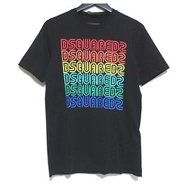 Autre Marque Camiseta de algodón con logo de letra DSQUARED2 RENNY FIT