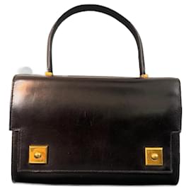 Superbo borsa Piano in pelle box nera di Hermès