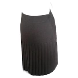 Falda plisada de lana gris Luisa Spagnoli