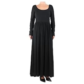 G. Kero Schwarzes Jersey-Kleid mit Rundhalsausschnitt - Größe UK 10