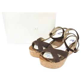 PANTHER Wildleder Wedge Sandalen von Jimmy Choo