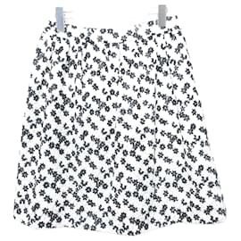 Autre Marque Falda Flare Rene Flor Bordada