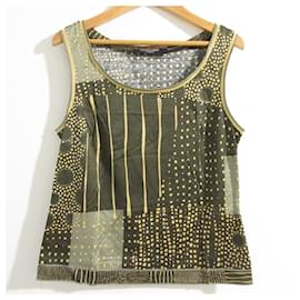 Autre Marque LEONARD Top sin mangas con estampado integral