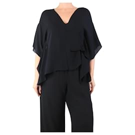 Autre Marque Blusa in seta nera - taglia M