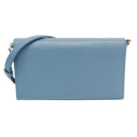 Bulgari Cartera de cadena de cuero para mujer Bvlgari INFINITUM