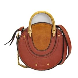 Borsa a spalla in pelle e suede Chloé Pixie per donna