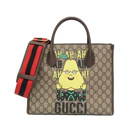 Bolsa de ombro e tote Gucci GG Supreme marrom