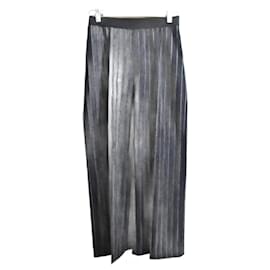 AP STUDIO Wollstreifen weite gerade Hose - Autre Marque