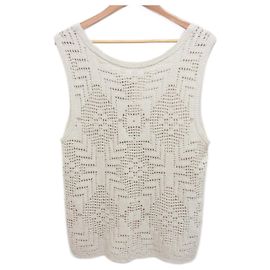 Autre Marque ÄRMELLOSES STRICKTOP AUS LEINENMIX JOURNAL STANDARD
