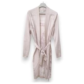 Cardigan largo de seda Brides de Gala en Fleurs de Hermès 34
