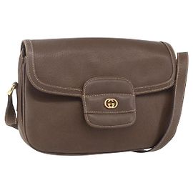 Borsa a spalla vintage Gucci in pelle