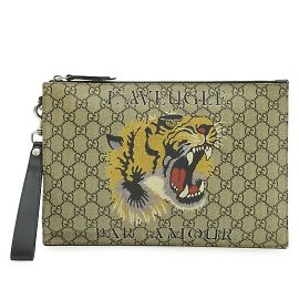 Borsa Clutch Gucci GG Supreme