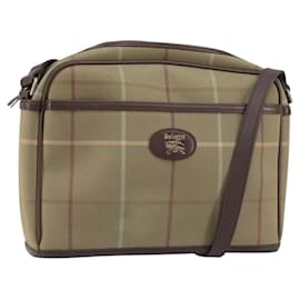 Borsa a spalla in tela con motivo Nova Check di Burberry