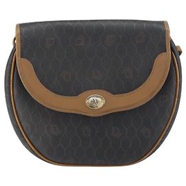Sac à bandoulière vintage Honeycomb de Christian Dior en toile enduite