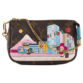 LOUIS VUITTON - Pochette Accessorio Mini Louis Vuitton in Tela Monogrammata Rivestita Edizione Limitata