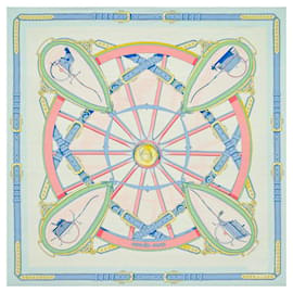 HERMÈS - Carré 90 Freie Rad Hermès Seidenschal in Mehrfarben