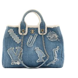 CHANEL - Deauville Tote Bag Egypt Hieroglyph Chanel in denim and wool