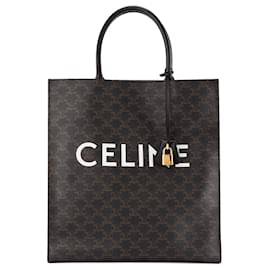 CELINE - Sac Tote Vertical Celine em lona revestida monogramada - Céline